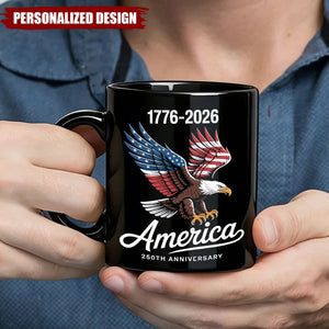 America 250th Anniversary Eagle Mug —  Patriotic Gift for Coffee Lovers