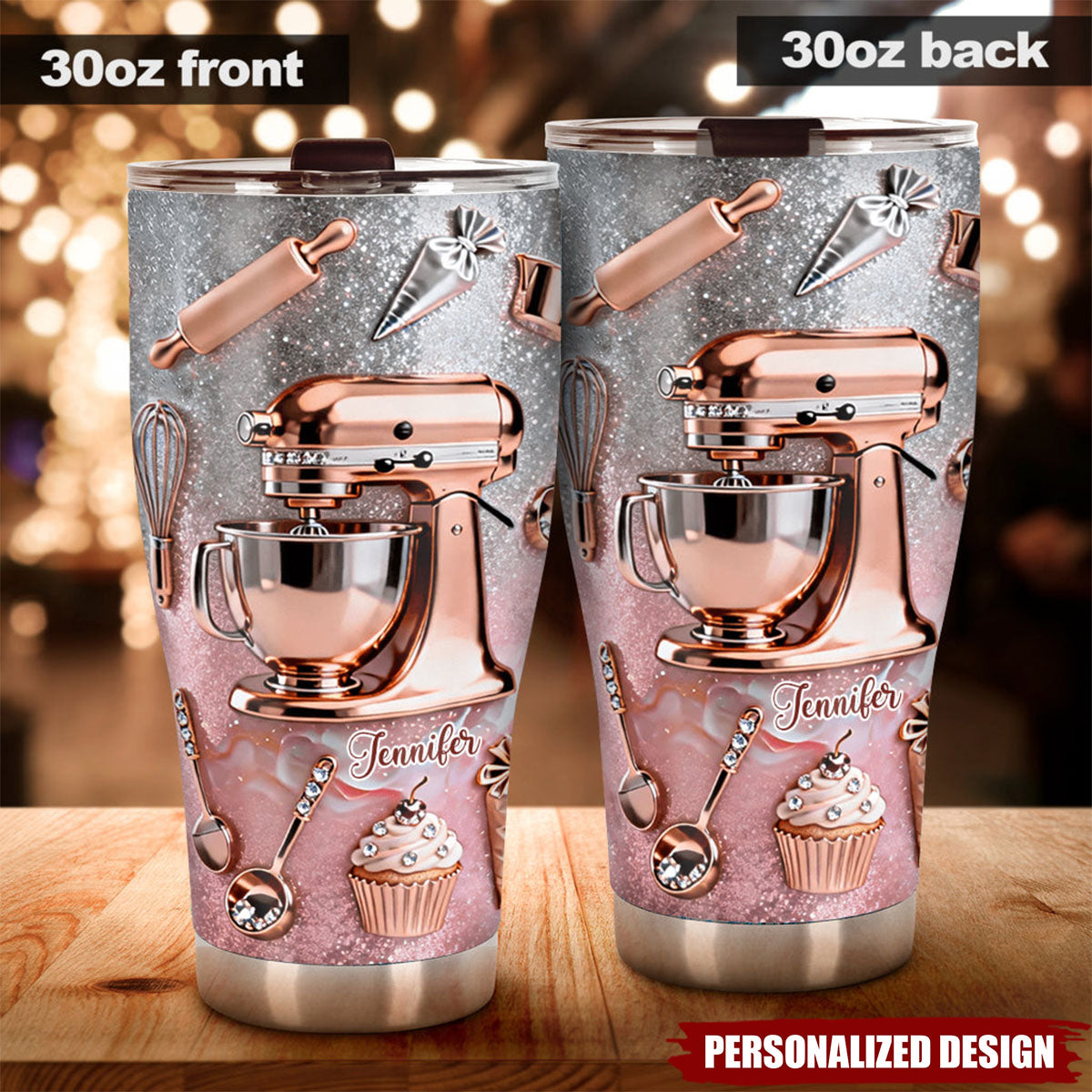 Custom Name Baking Tumbler – Perfect Gift for Bakers, Baking Lover