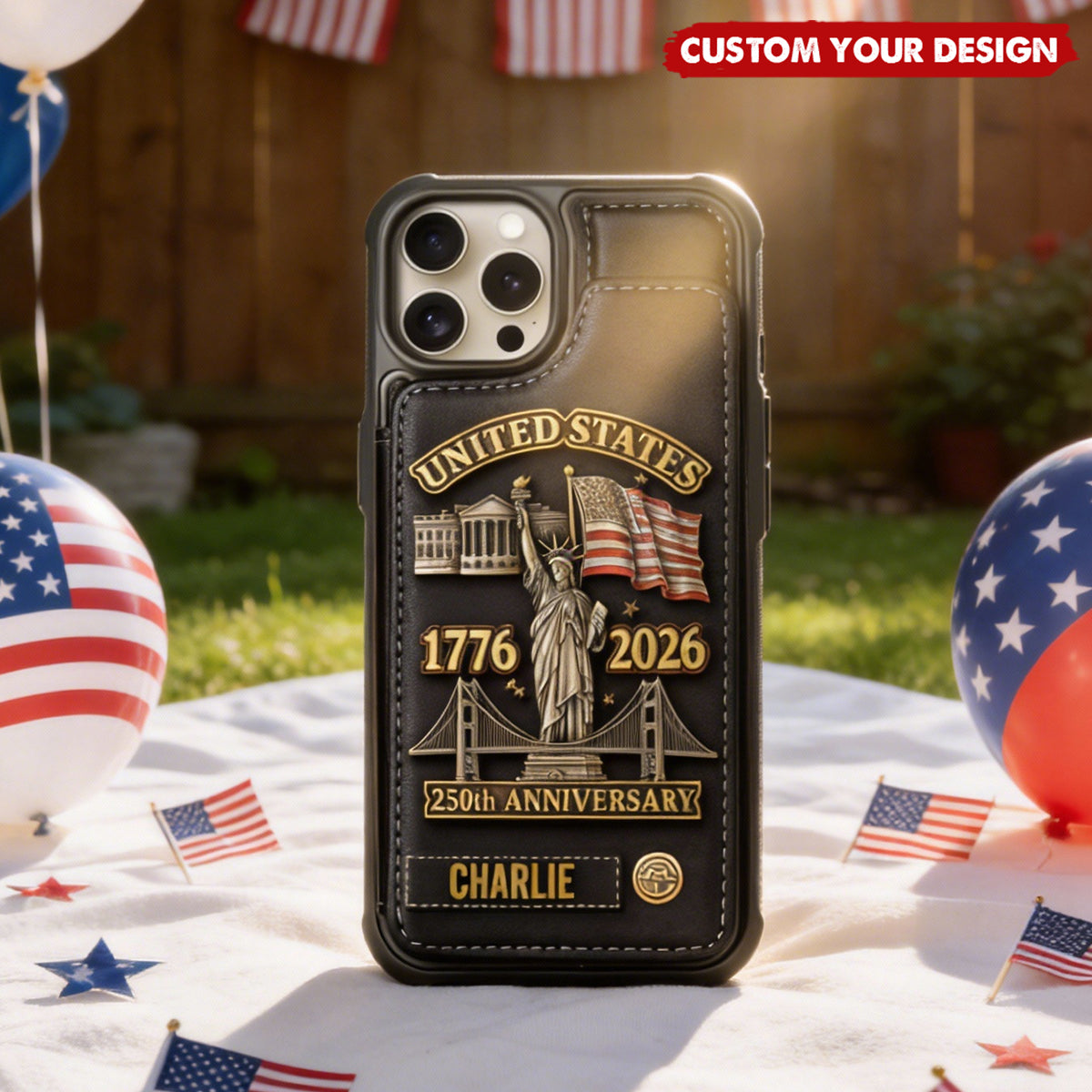 250th Anniversary - Personalized Wallet Phone Case