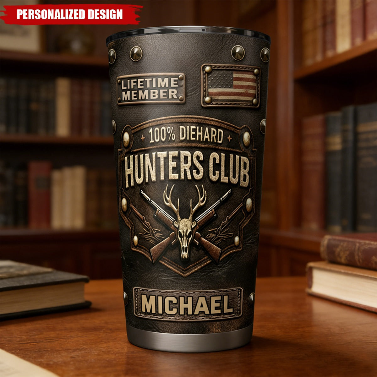 Personalized Hunters Club Tumbler – Unique Gift for Hunters