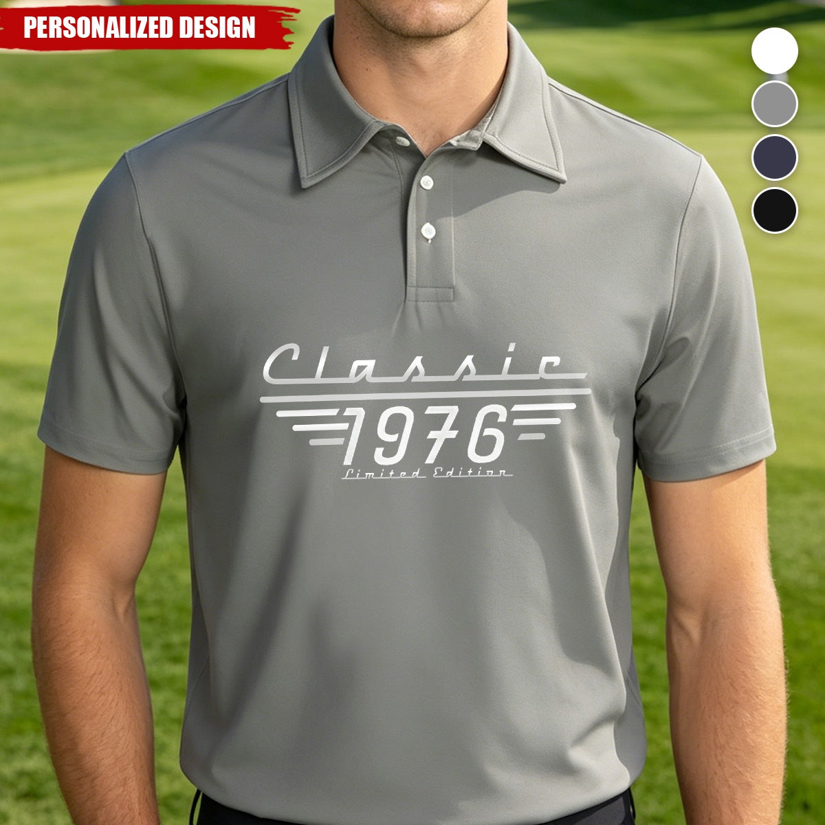 Vintage Classic Limited Edition Custom Year Polo Shirt - Gift for Him