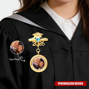 Walking With You Today and Always Graduation Pin - Remembering Loved Ones Gift