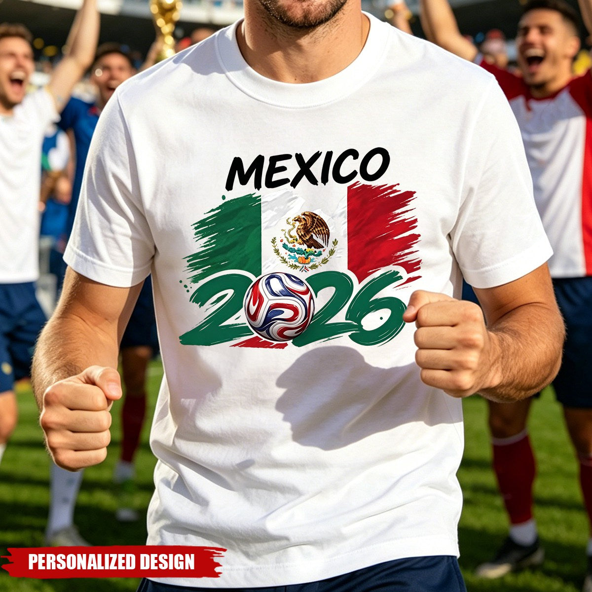 Personalized 2026 Soccer World Cup Country T-Shirt - Custom Name