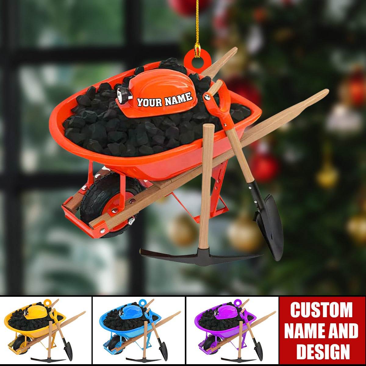 Personalized Coal Miner Christmas Ornament Gift For Coal Miner - 2024 New Release