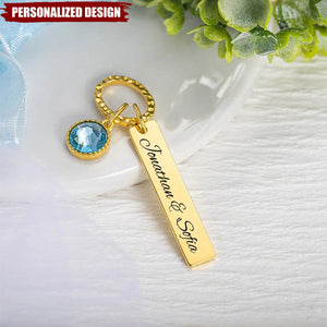 Personalized Wedding Bouquet Charm -  Wedding Gift for the Bride