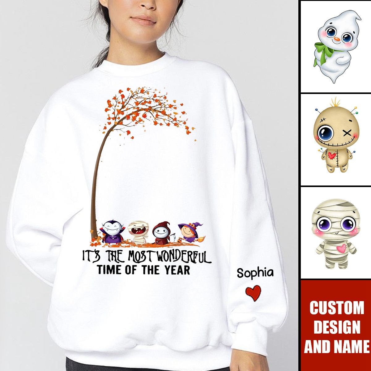 It's the Most Wonderful Time of the Year Halloween Sweatshirt, Vintage Halloween Sweatshirt
