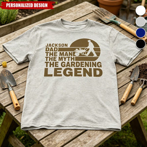 Personalized Name Gardening T-Shirt - Plant Enthusiast Keepsake