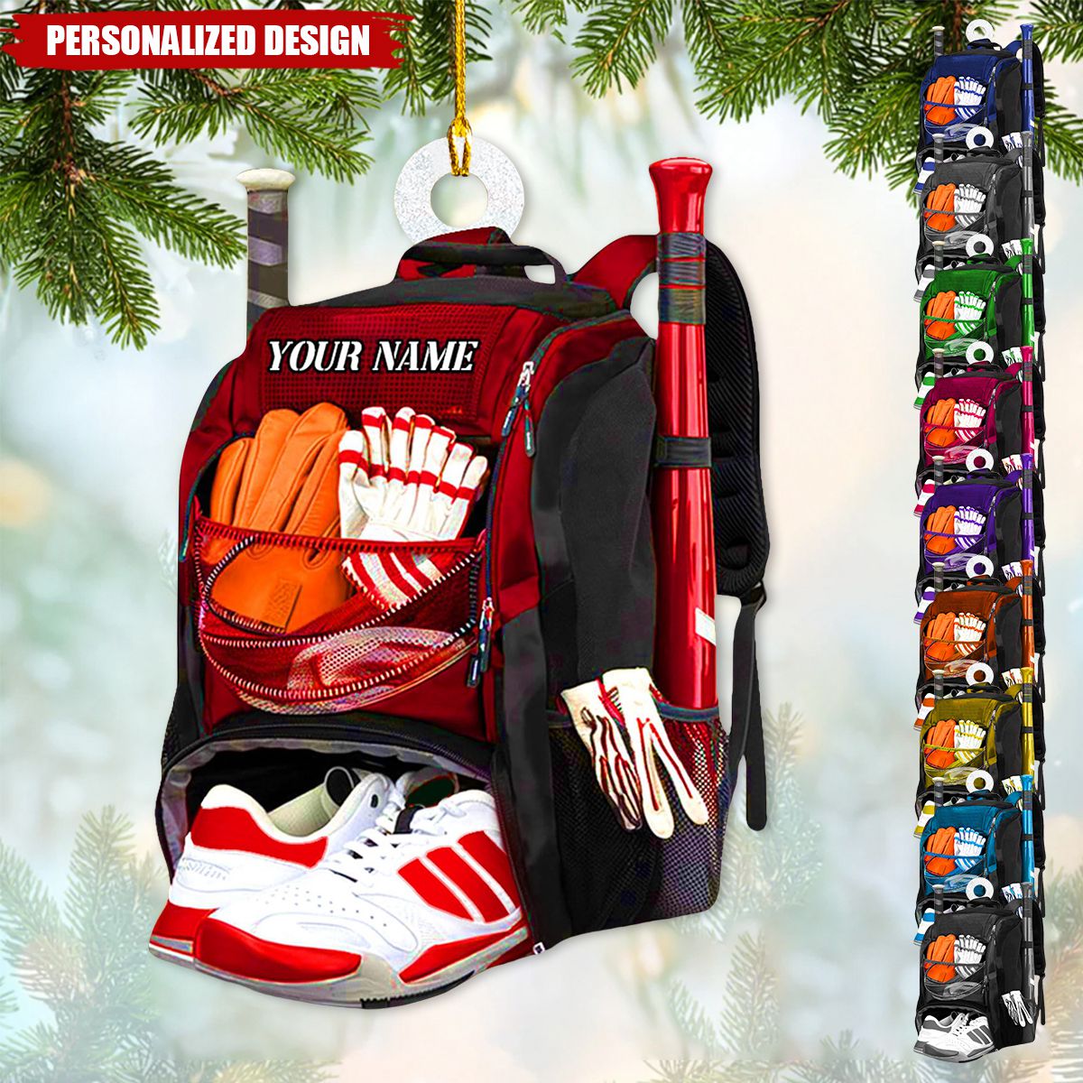 Personalized Baseball Christmas Ornaments-Gifts For Baseball Lovers-2024 New Release