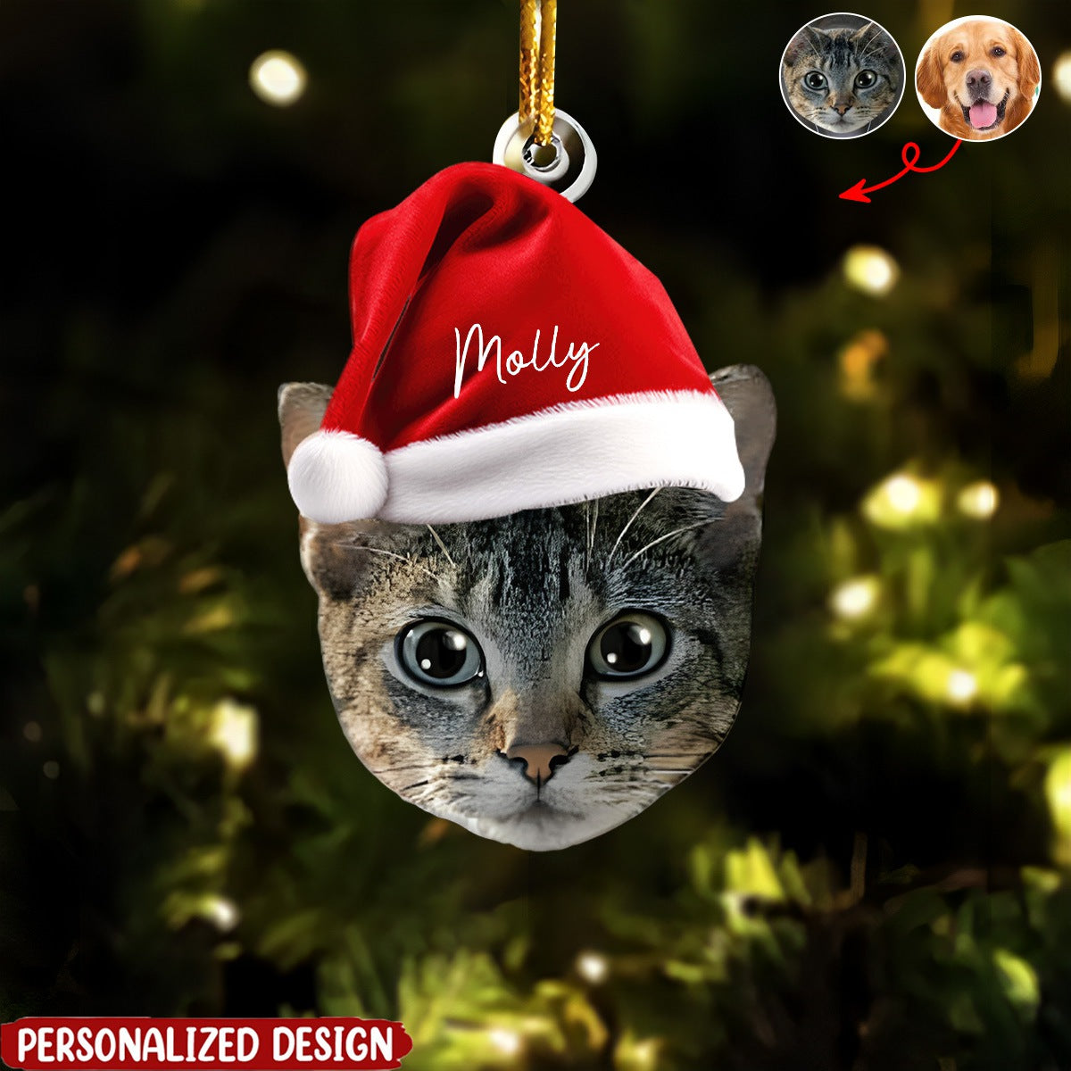 2024 New Release Funny Christmas Face - Personalized Family Photo Ornament-Gift For Family Or Friends