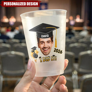 Custom Face Graduation Party Cups - Unique Gift For Grads