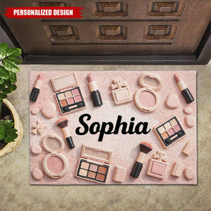 Personalized Makeup Doormat – Gift For Bestie and Beauty Lovers
