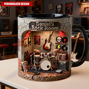 Born To Rock Coffee Mug - Personalized Music Lover Gift