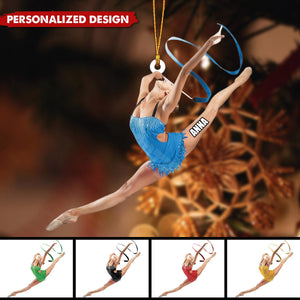 Personalized Gymnastics Girl Ornament-Gift For Daughter Gymnastics Lover-2024 New Release