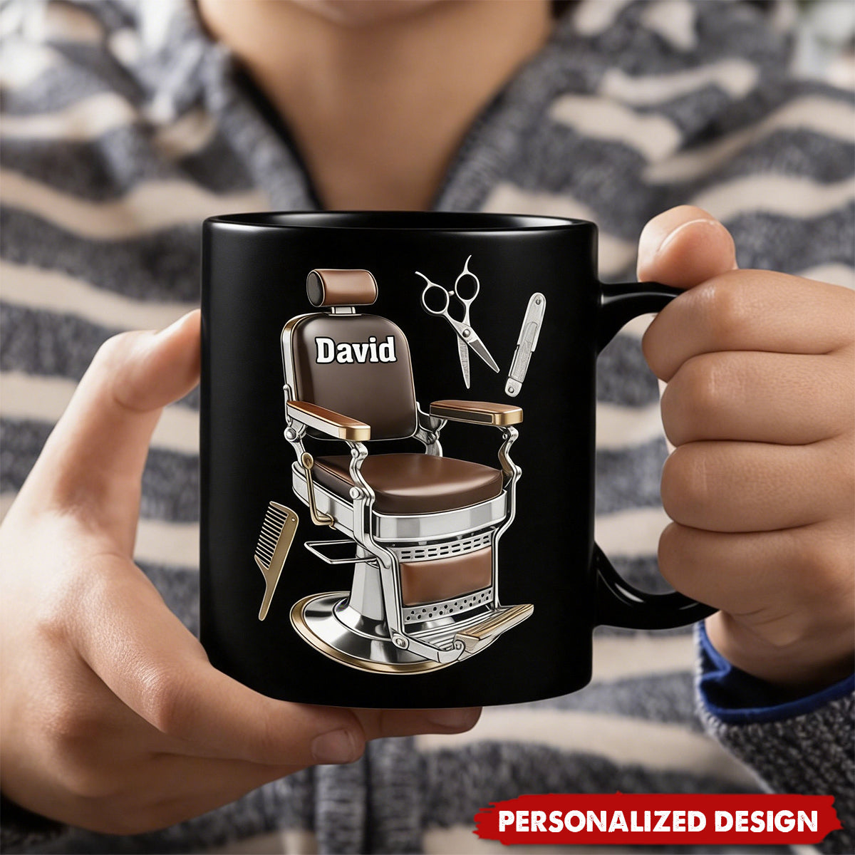 Personalized Barber Chair Mug - Gift For Barbers and Stylists