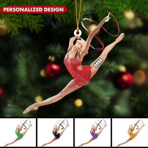 Personalized Gymnastics Girl Ornament-Gift For Daughter Gymnastics Lover-2024 New Release