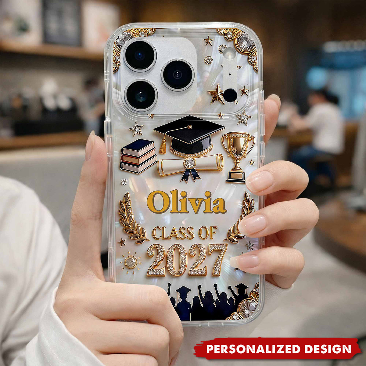 Personalized Graduation Phone Case - Custom Name Gift For Graduates
