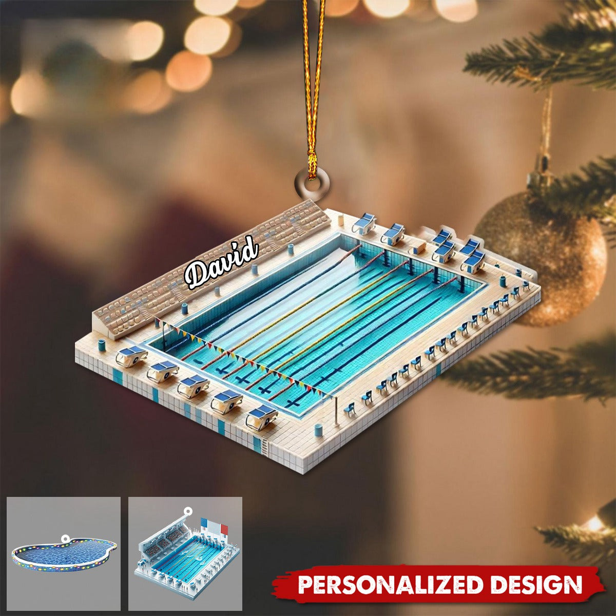Personalized Swimming Pool Ornament-Gifts For Swimming Lovers-2024 New Release
