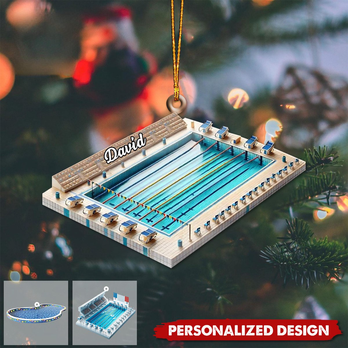 Personalized Swimming Pool Ornament-Gifts For Swimming Lovers-2024 New Release
