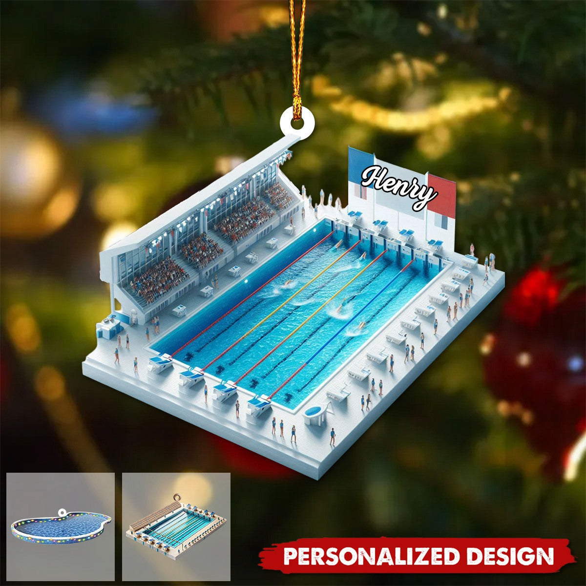 Personalized Swimming Pool Ornament-Gifts For Swimming Lovers-2024 New Release