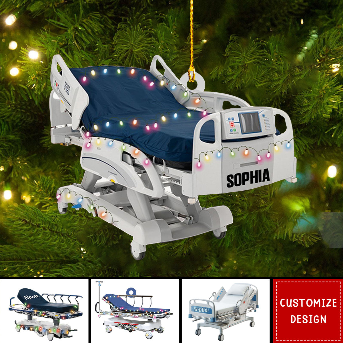 Personalized Medicine Hospital Bed Ornaments - 2024 New Release