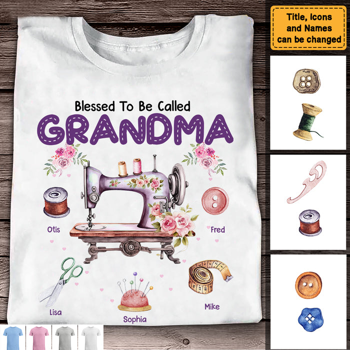 Gift for Grandma Sewing Set Shirt
