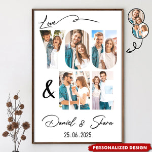 Personalized "You & Me" Photo Poster —  Perfect Anniversary Gift