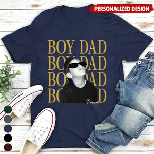Personalized  Kid Photo & Name T-Shirt -Father's Day Gift