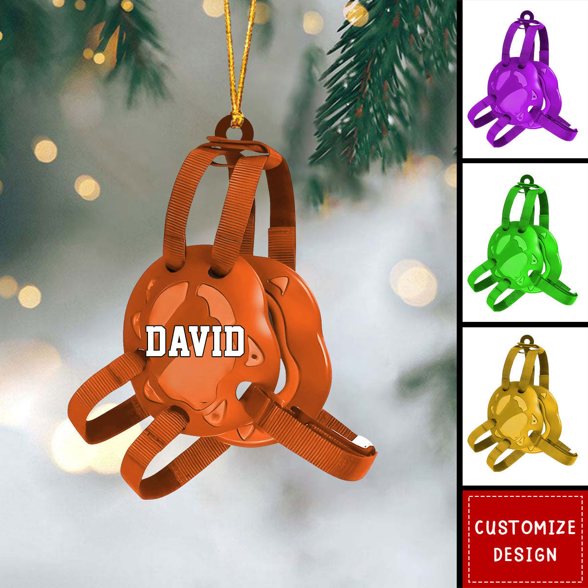 Personalized Wrestling Christmas Ornament Gift For Wrestlers-2024 New Release