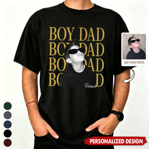Personalized  Kid Photo & Name T-Shirt -Father's Day Gift