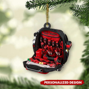 2024 New Release Personalized Electrician Tool Box Christmas Ornament, Tool Box Ornament, Electrician Lovers Ornament