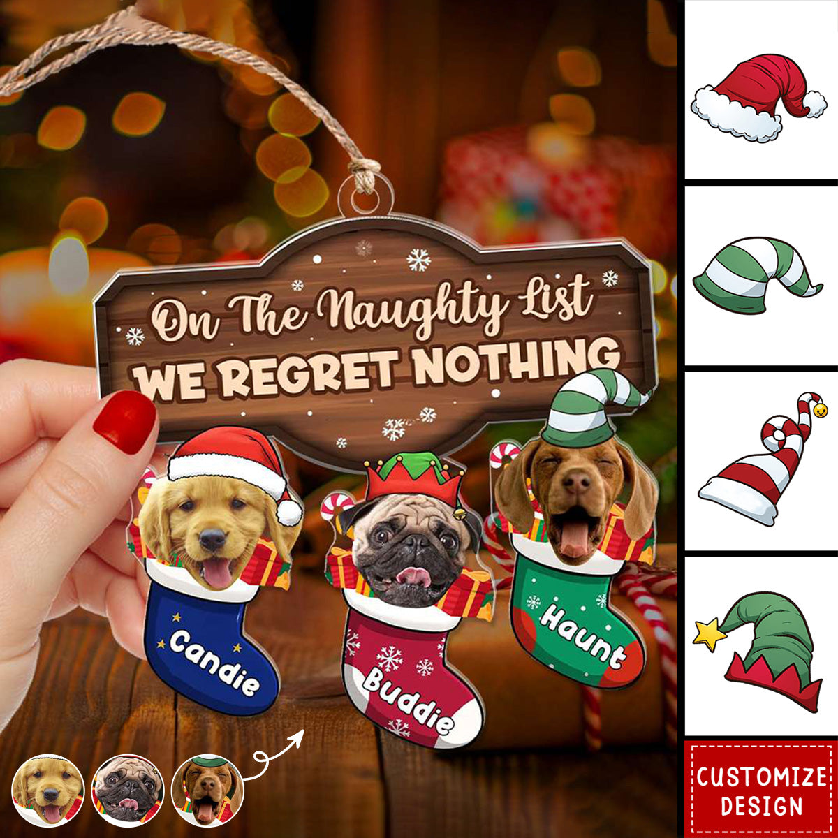 2024 New Release Personalized Photo Christmas Ornament - Gift For Family