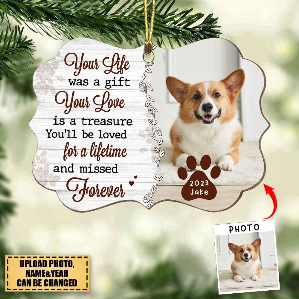 Dog Loss Gift Missed Forever Photo Benelux Ornament