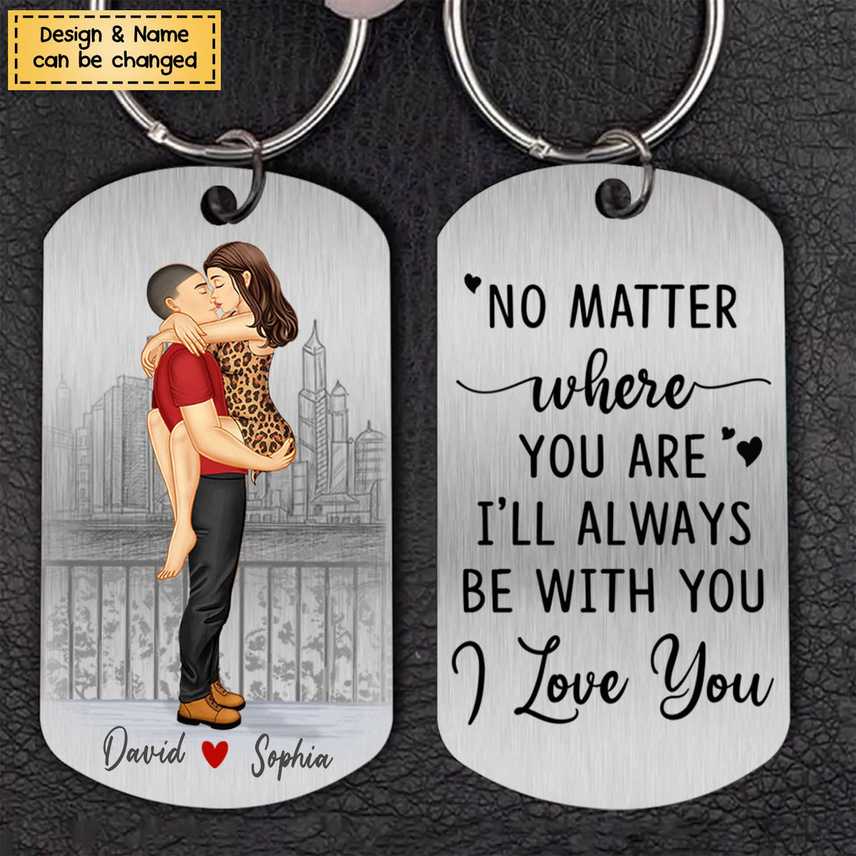 My Love, I Choose You-Personalized Stainless Steel Keychain - Gifts For Couple