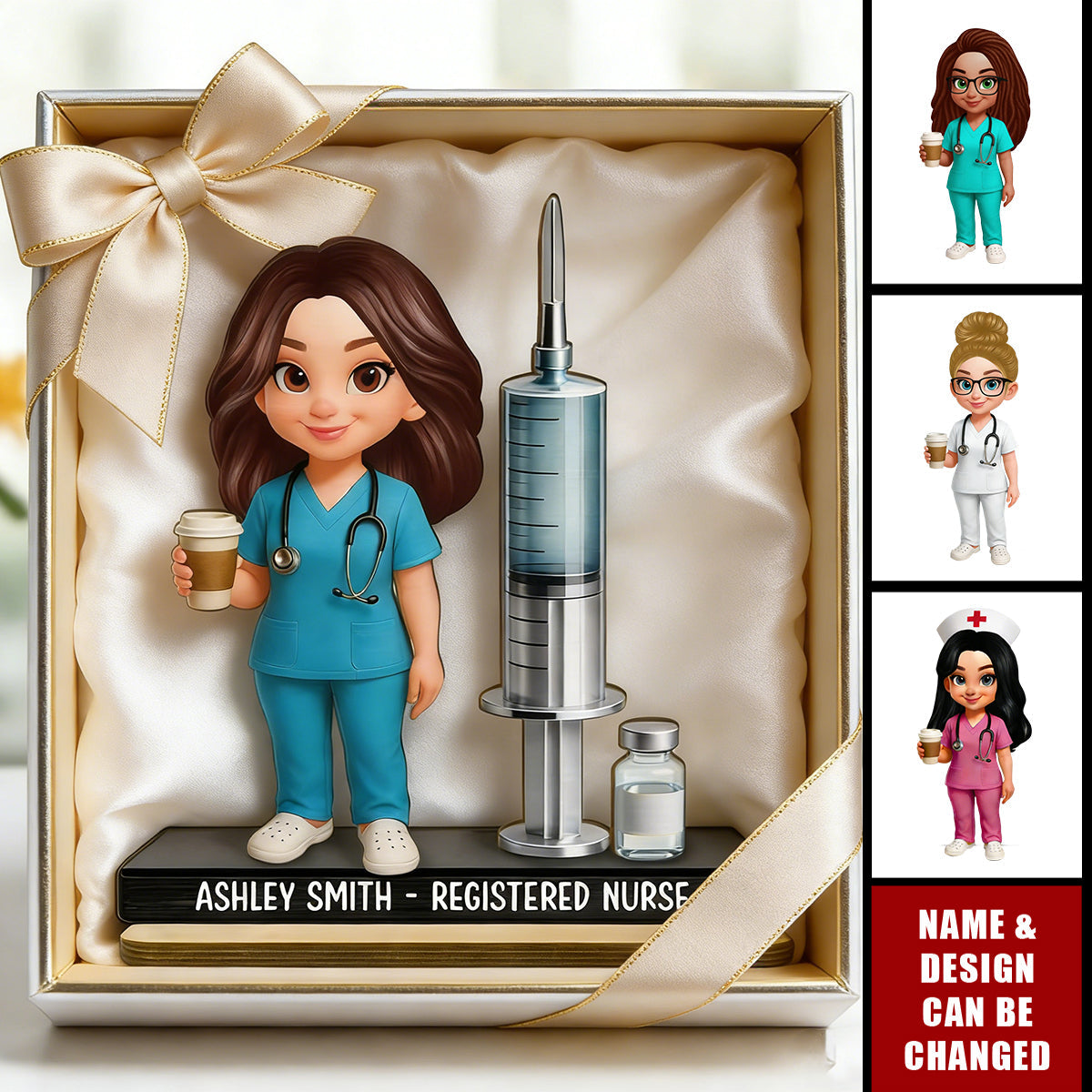 Custom Nurse Name Wooden Plaque – Thoughtful Gift for Nurses