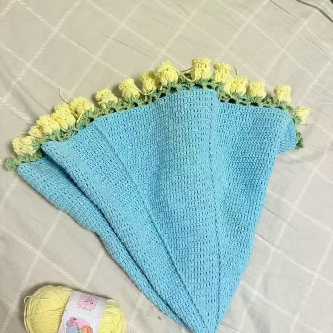 Personalized Handmade Bouquet Blanket