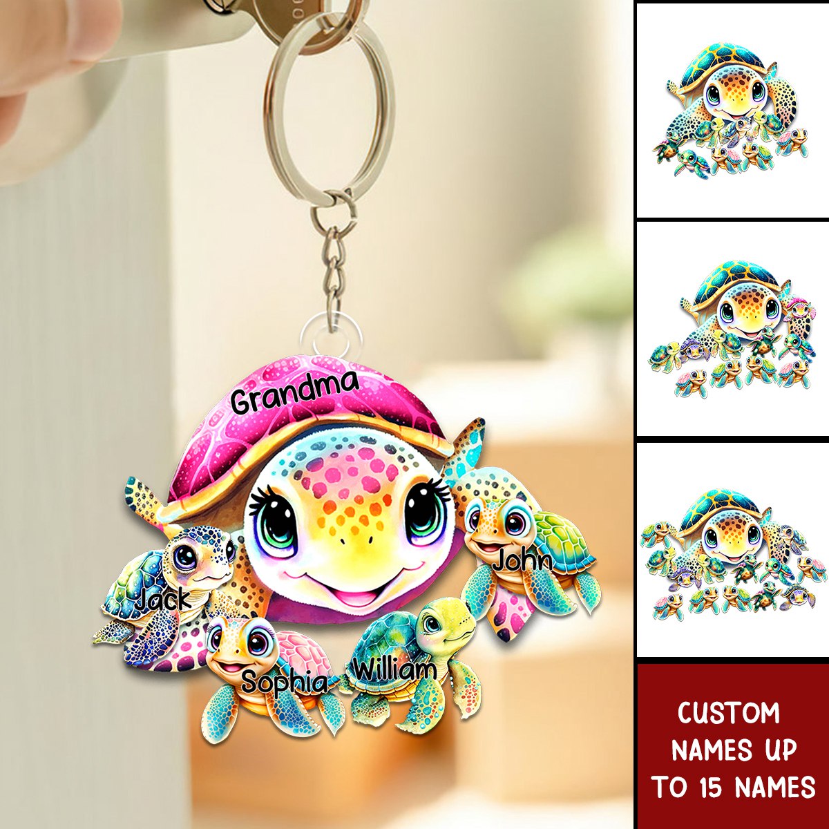 This Grandma Belongs To Acrylic Keychain