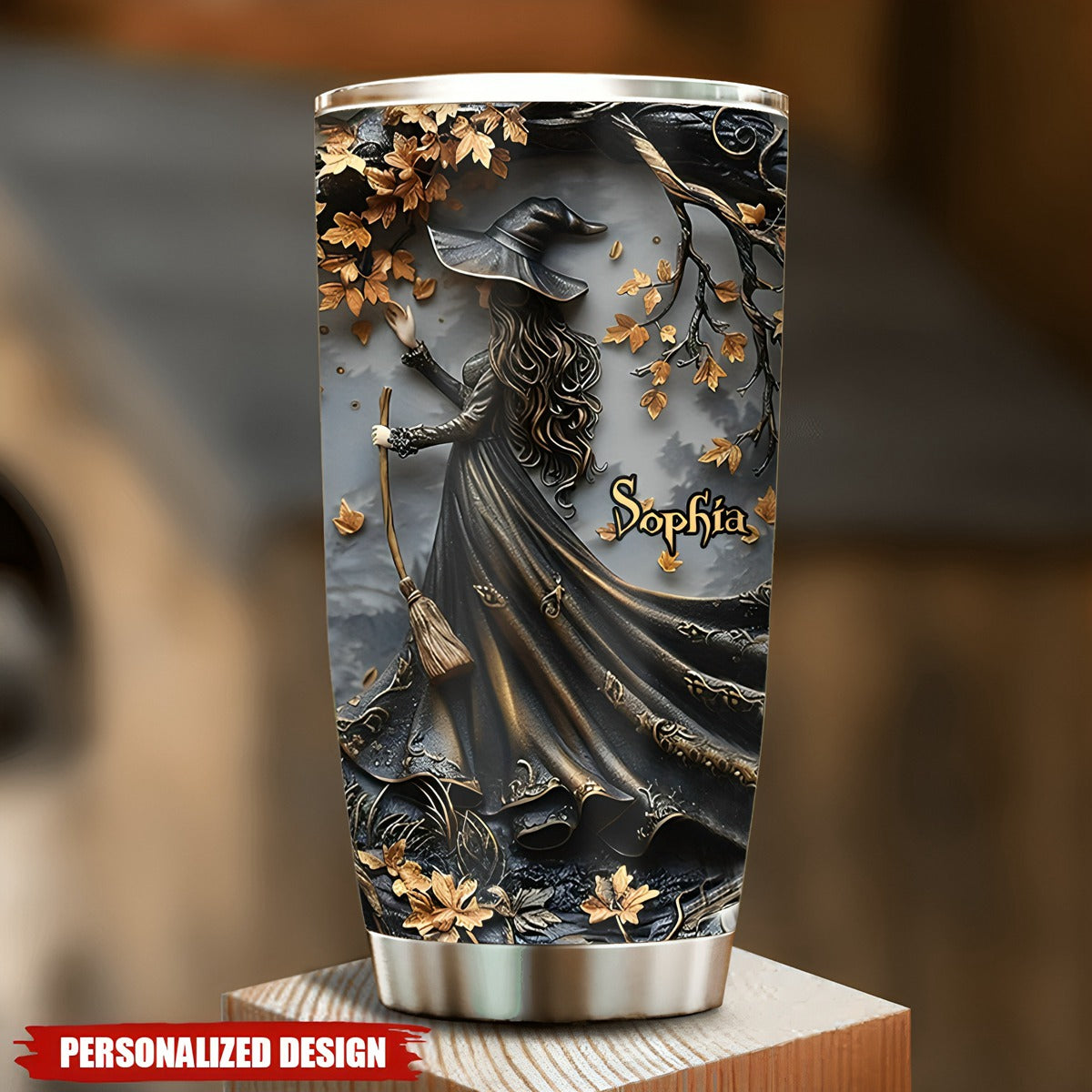Beautiful Witch - Personalized Witch Tumbler