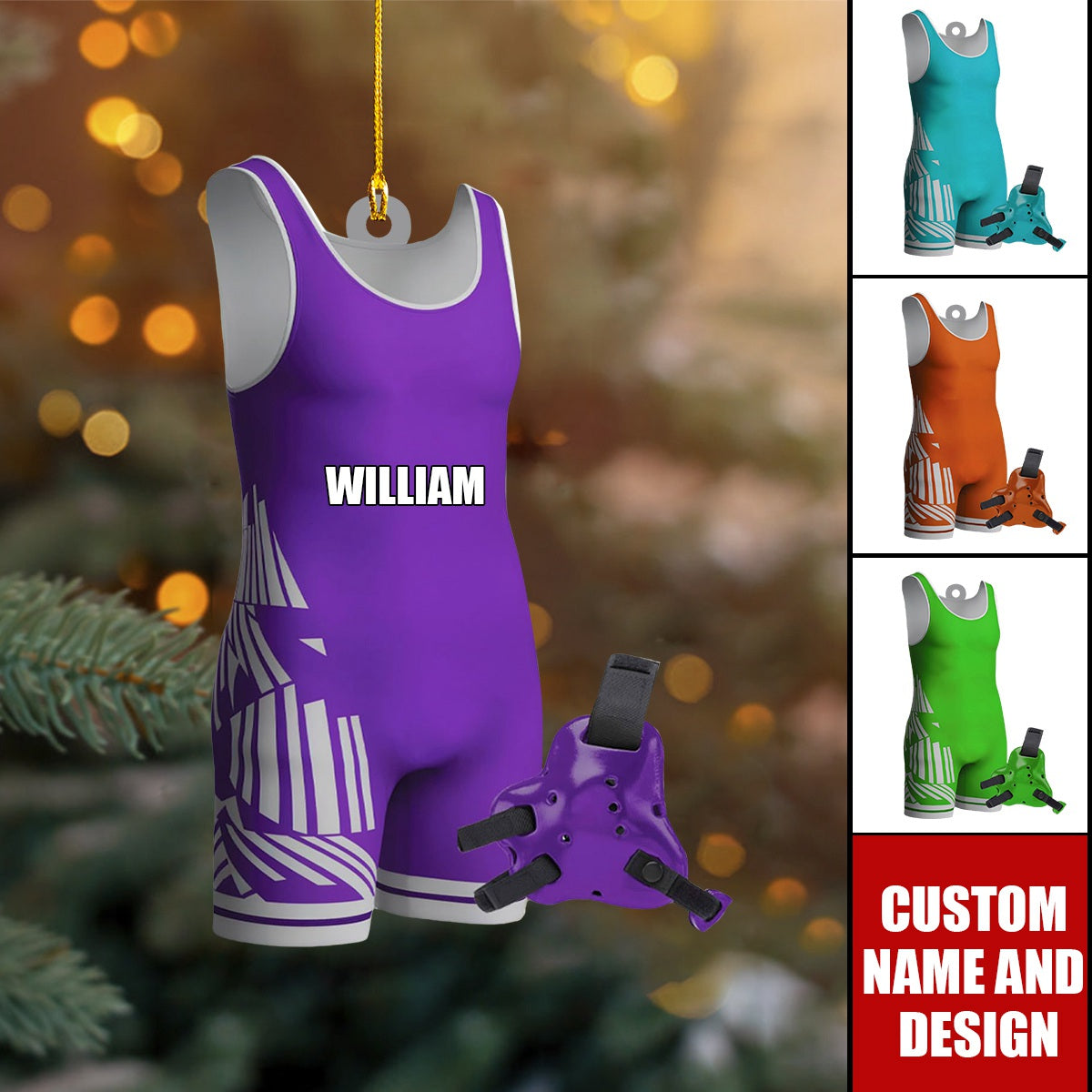 Personalized Wrestling Ornament-Gifts For Wrestling Player-2024 New Release