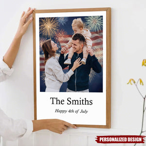 Personalized Family Patriotic Poster —  Gift for Family