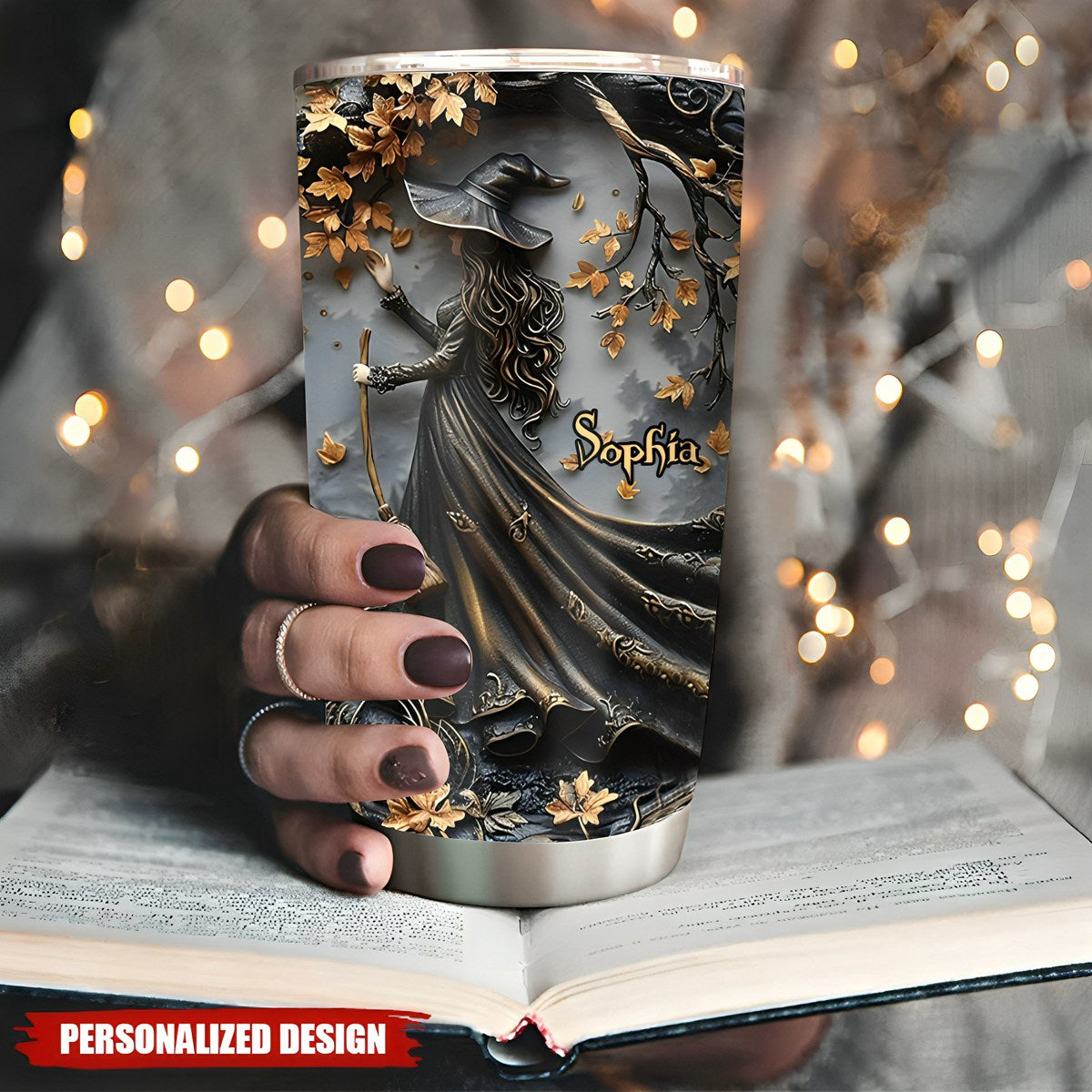Beautiful Witch - Personalized Witch Tumbler