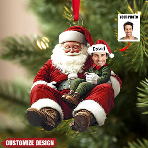 Custom Photo - Personalized Acrylic Family Photo Ornament - 2024 New Release