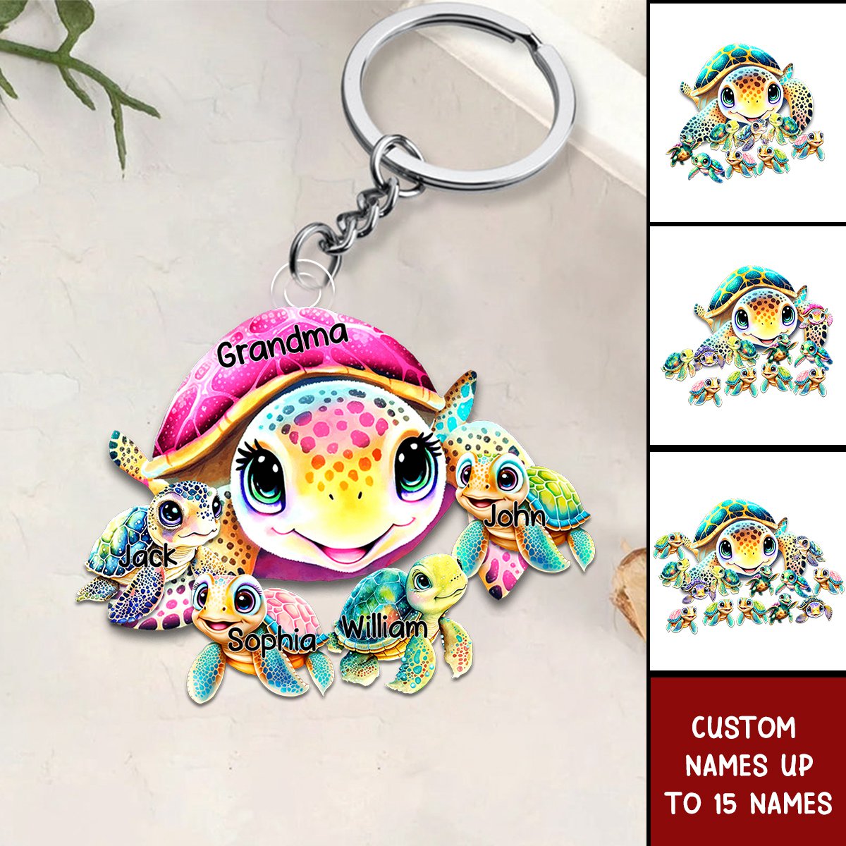 This Grandma Belongs To Acrylic Keychain