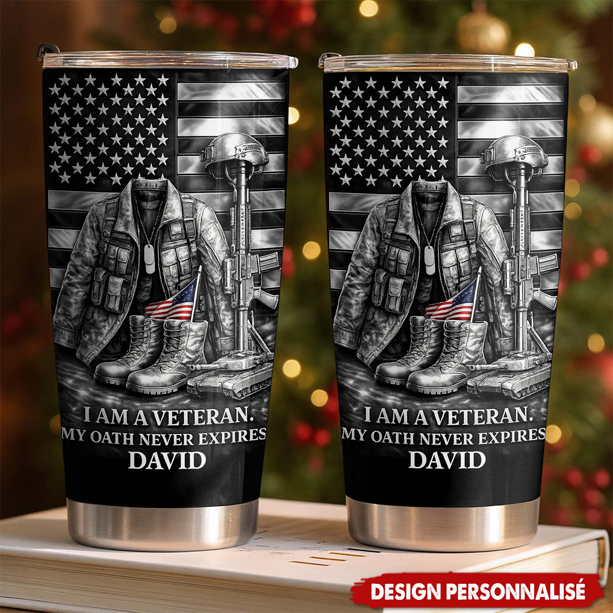 Personalized Veteran Tumbler — Gift For Veterans And Military