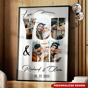 Personalized "You & Me" Photo Poster —  Perfect Anniversary Gift
