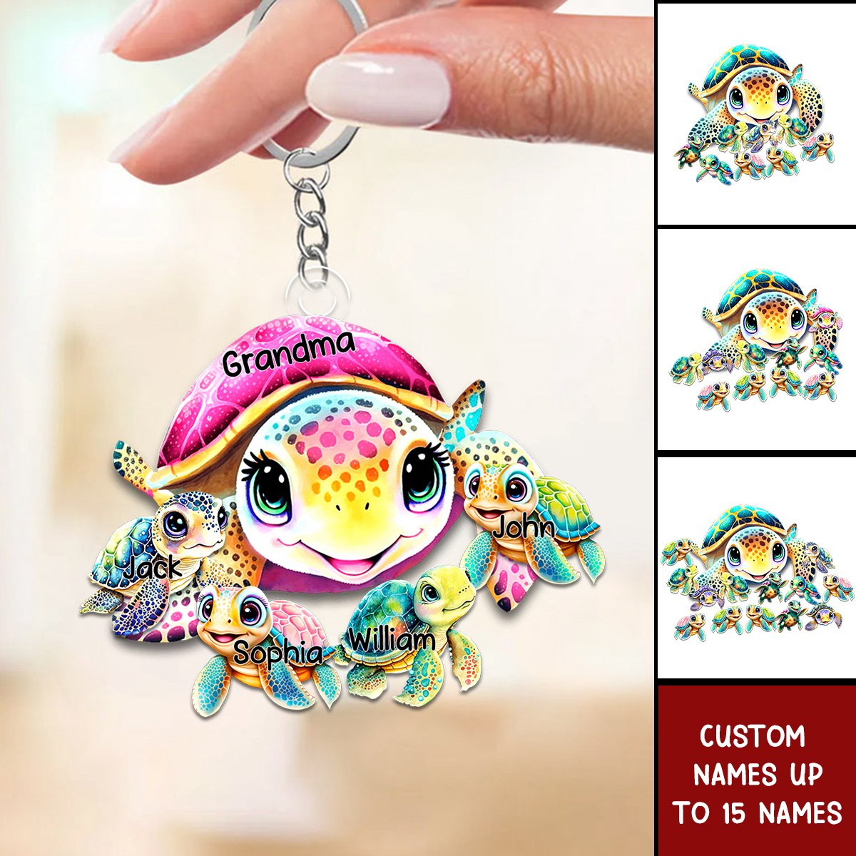 This Grandma Belongs To Acrylic Keychain