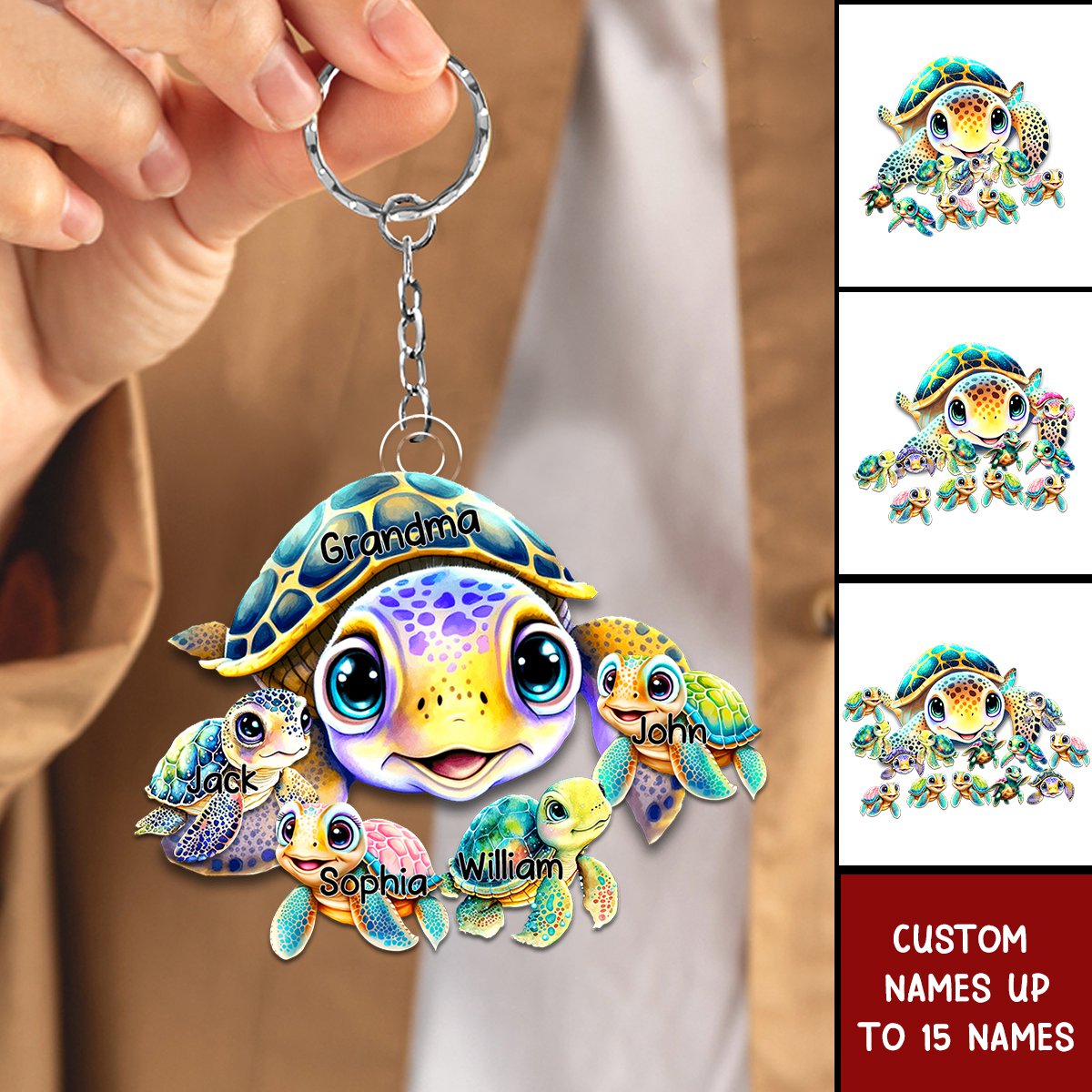 This Grandma Belongs To Acrylic Keychain