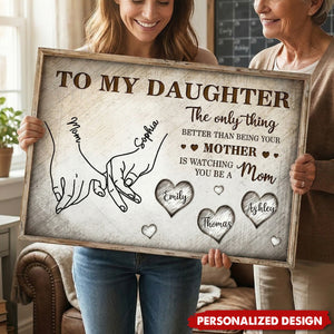 Personalized Mom & Daughter Poster - Mother's Day Gift For Daughter