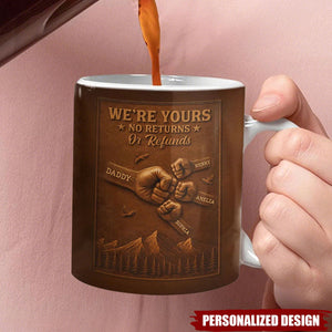 Personalized Dad Fist Bump Mug - Personalized Dad Fist Bump Mug