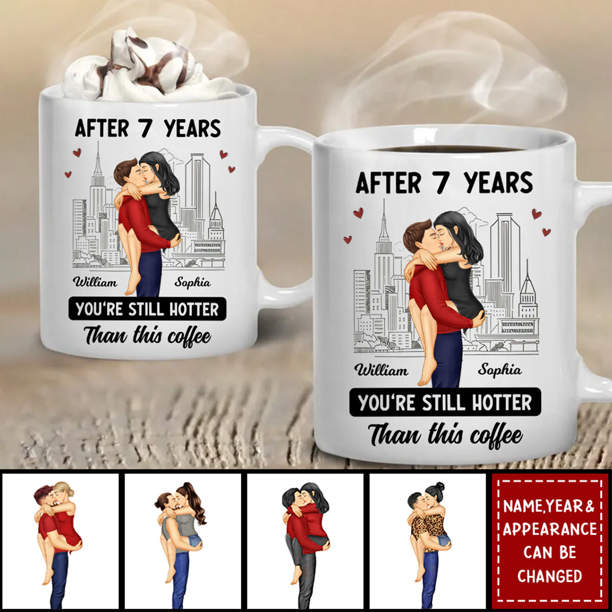 Couple After Years Hotter Than This Coffee  - Personalized Mug
