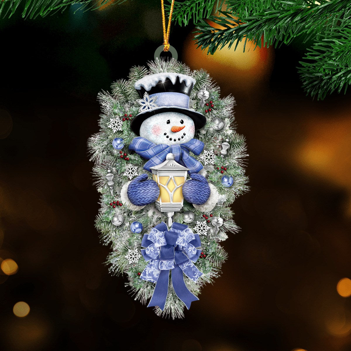 A Warm Winter Welcome snowman Christmas Acrylic Ornament - 2024 New Release